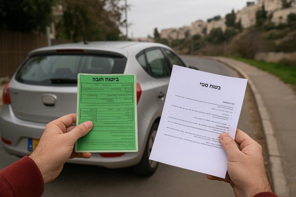 ביטוח חובה מול ביטוח מקיף: מה ההבדל וכמה זה עולה